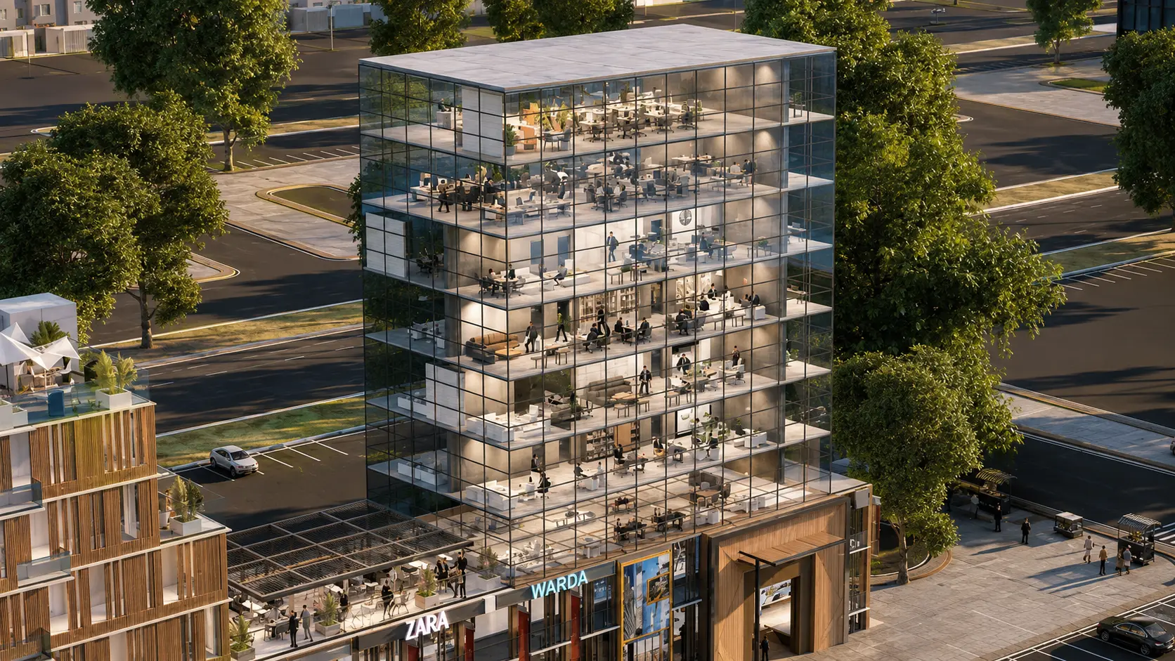 ZMK Building Exterior Design - Architecture Visualization visualization screenshot 1